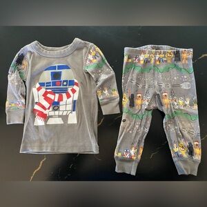Hanna Andersson Gray Star Wars Kids Pajama Set